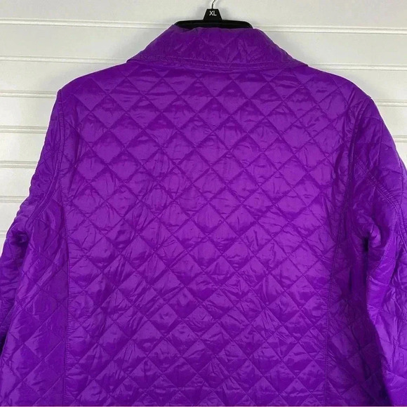 Lauren Ralph Lauren purple/ plum Double Breasted Quilted Jacket size 1X - Picture 10 of 12